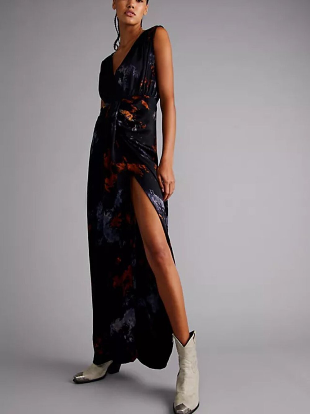 Mes Demoiselles satin maxi dress